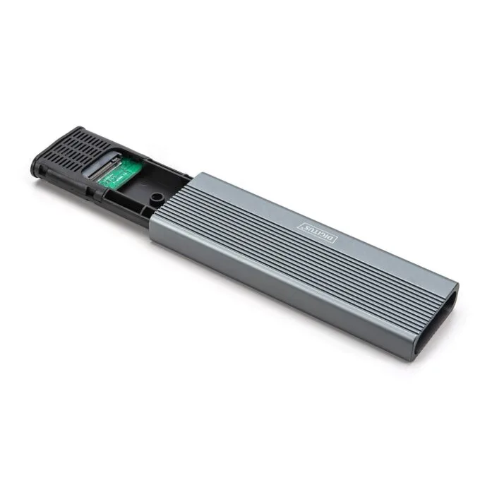 DIGITUS USB 3.1 Gen2 NVMe M.2 + SATA SSD Enclosure - Aluminum — image 5