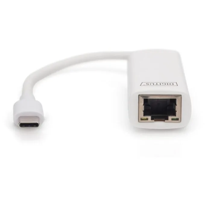 DIGITUS USB-C to RJ45 Gigabit Ethernet Adapter - Aluminium, 0.2 m cable — image 2