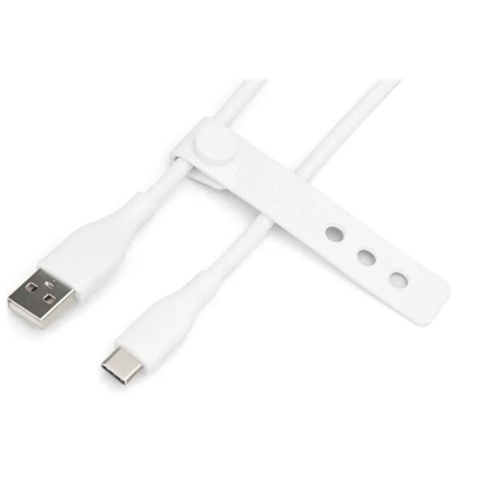 DIGITUS USB-C to USB-A Cable - White, 2m, Silicone Jacket — image 3