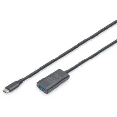 DIGITUS USB-C to USB-A Extension Cable - 5.0 m