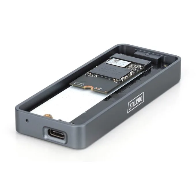 DIGITUS USB M.2 SSD Enclosure with Mounting Kit - Supports 2230/2242/2260/2280 M.2 sizes — image 2