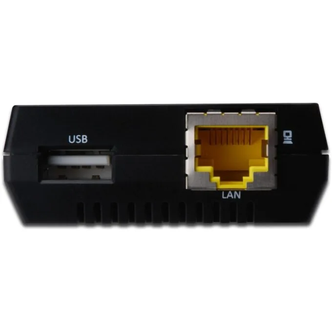DIGITUS USB Network Server 1-Port Print Server, NAS & USB Hub — image 2