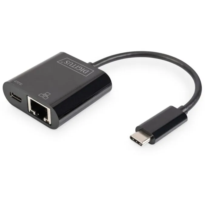 DIGITUS USB Type-C Gigabit Ethernet Adapter - Compact, PD Supported — image 1