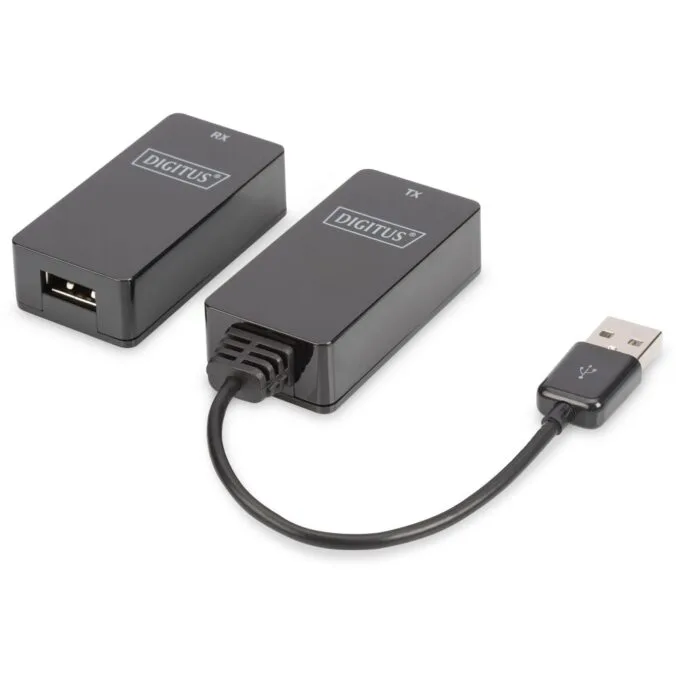 Digitus USB1.1 to CAT5 5e 6 Extender 45m - USB1.1 extender over Cat5/6 cable — image 1