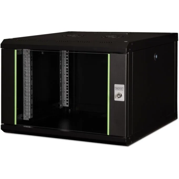 DIGITUS Wall-Mount Cabinet Unique 7U 420x600x600mm Black — image 1