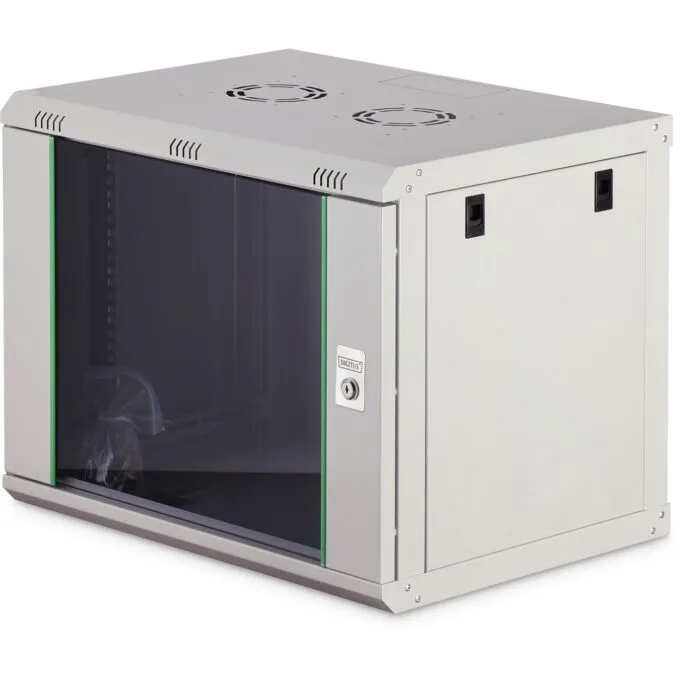 Digitus Wall-Mount Rack Cabinet 19" 9U - 505.05x600x450mm - Grey — image 1