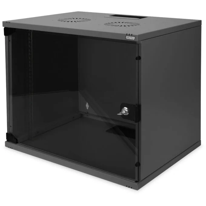 DIGITUS Wall-Mounted Cabinet SOHO 9U 460x540x400 mm - Black — image 1