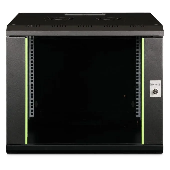 DIGITUS Wandgehäuse Unique 9HE 509x600x600mm schwarz - Wall-mount cabinet, 9U, 600mm depth — image 3