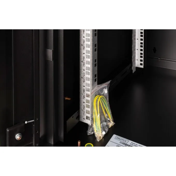 DIGITUS Wandgehäuse Unique 9HE 509x600x600mm schwarz - Wall-mount cabinet, 9U, 600mm depth — image 6