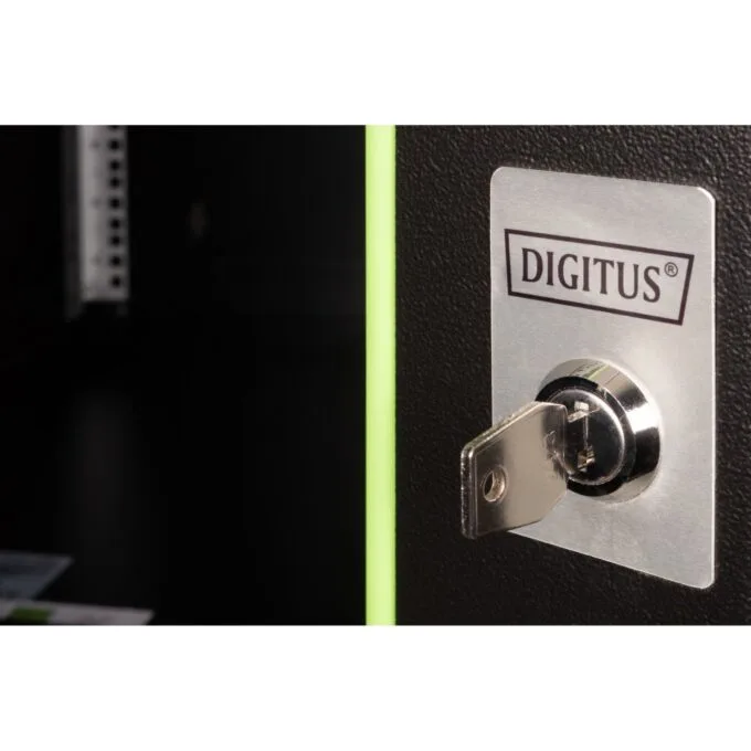 DIGITUS Wandgehäuse Unique 9HE 509x600x600mm schwarz - Wall-mount cabinet, 9U, 600mm depth — image 9