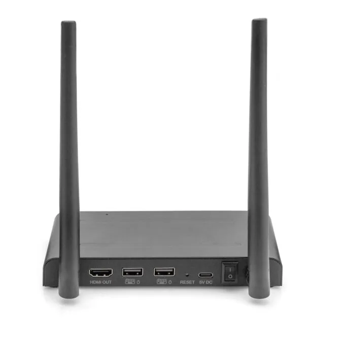 DIGITUS Wireless HDMI Receiver - DS-55328 - Black, 4K@30Hz, 1x HDMI Output, Wireless & Wired, HDMI 2.0 — image 3