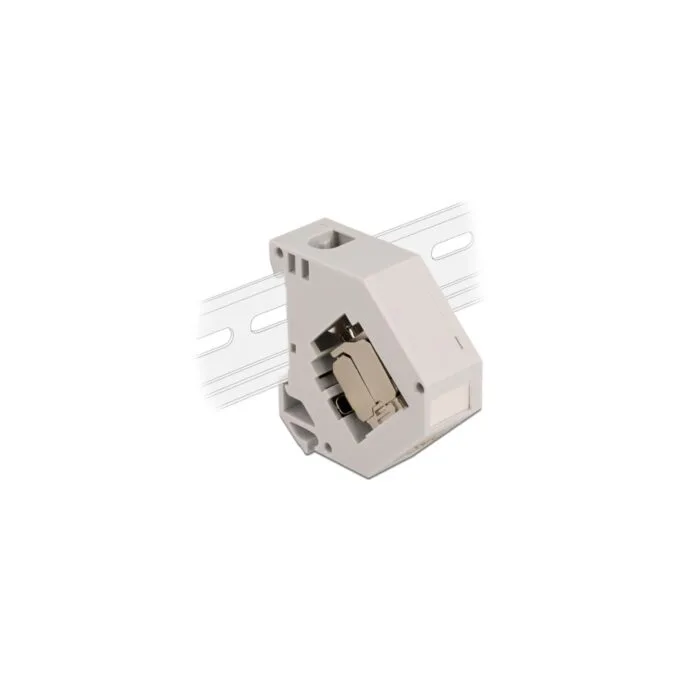 DIN Rail Adapter - Keystone Module, RJ-45 to Cat6A LSA — image 1