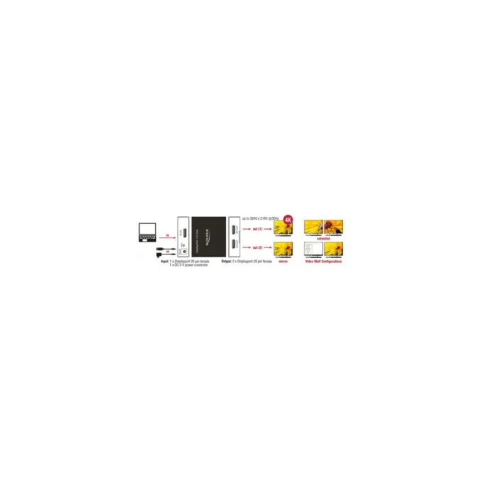 DisplayPort Splitter - 1.2 to 2x DisplayPort 4K — image 5