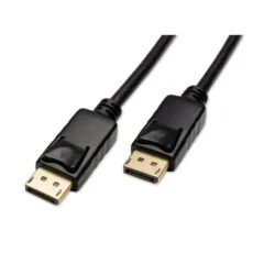 DisplayPort to DisplayPort Cable - 1m - 4K@60Hz, High-Speed, Black