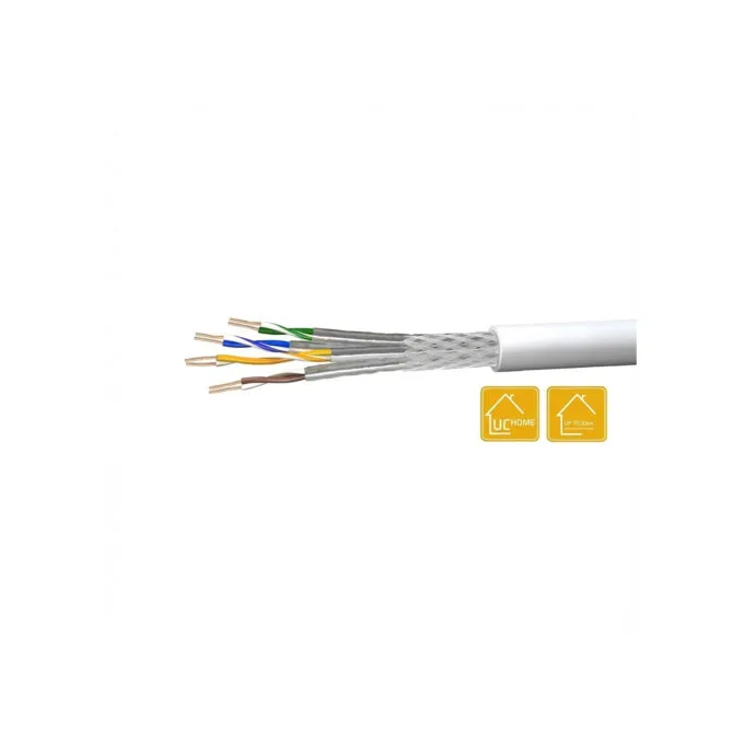 Draka Verlegekabel UCHOME SS26. Cat 7. S FTP. PiMF. wei. 100m Ring — image 1