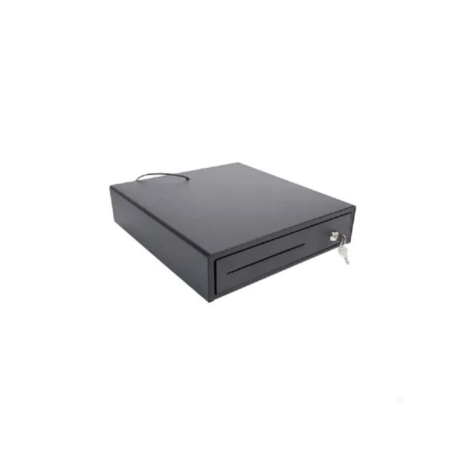 DRW-01 CASH DRAWER 335x380x90mm BLACK POWER-ON — image 1