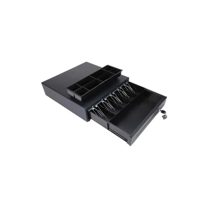 DRW-03 CASH DRAWER 405x410x110mm BLACK POWER-ON — image 2