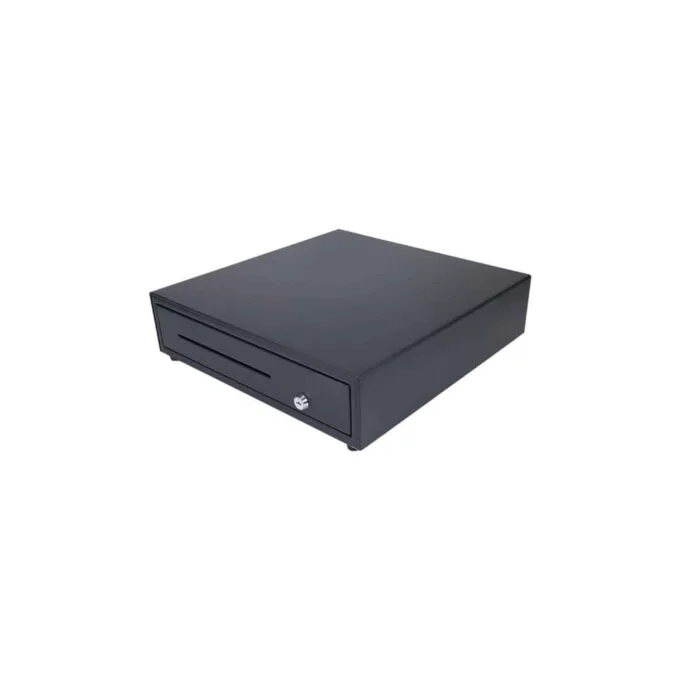 DRW-03 CASH DRAWER 405x410x110mm BLACK POWER-ON — image 1
