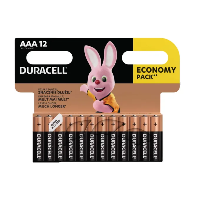 Duracell Alkaline AAA - (12pcs) Basic — image 1