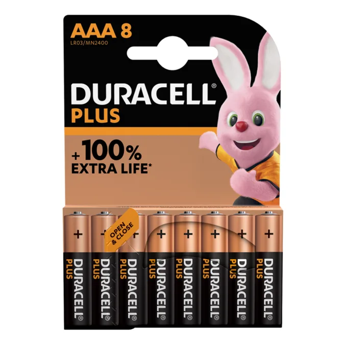 Duracell Alkaline AAA - 8pcs Plus — image 1