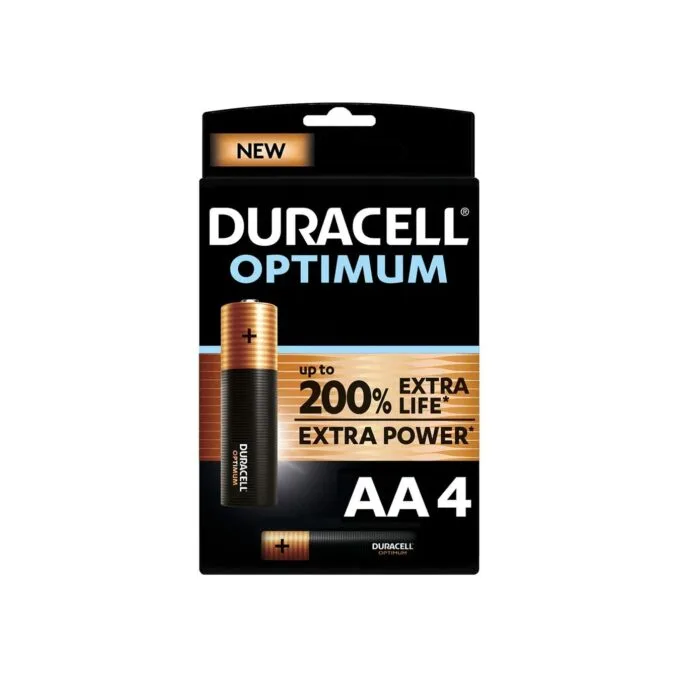 Duracell Optimum AA Batteries - 4pcs — image 1