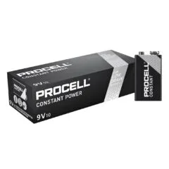 Duracell Procell Industrial Batteries - 9V - Box of 10pcs