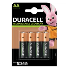 Duracell Rechargeable AA Batteries - 2500mah 4pcs