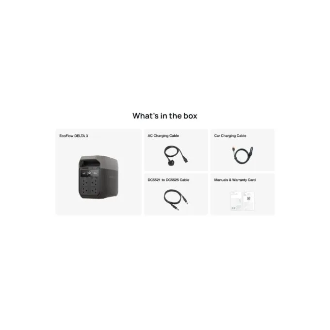 EcoFlow Portable Power Station - DELTA 3 - 1024Wh 1800W PV500W — image 4