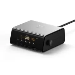 EcoFlow RAPID Pro Desktop Charger 320W - Can Charge 6 devices at once including RAPID Pro Powerbanks in 20mins - LCD ...