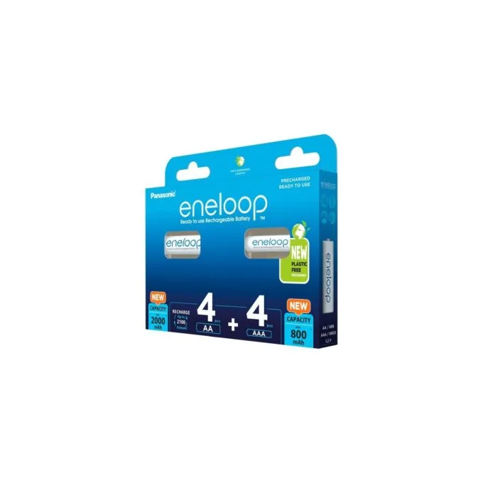 Eneloop Battery - 4+4 Combo 1.2V, 4x Micro AAA + 4x AA — image 1