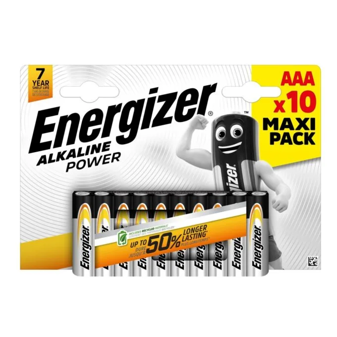 Energizer Alkaline AAA - 10pcs Alkaline Power — image 1