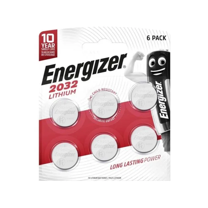 Energizer Lithium Batteries - CR2032 - 6pcs — image 1