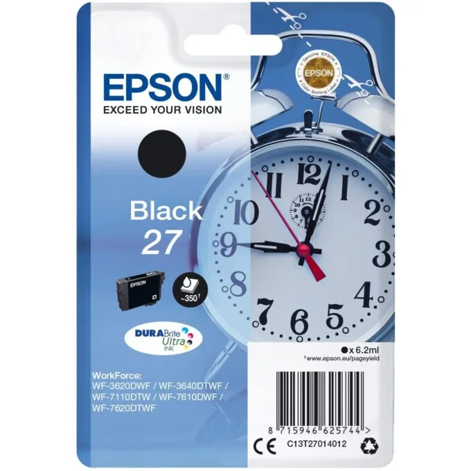 Epson 27 Blister - T2701 - Black NEW PACKAGING — image 1
