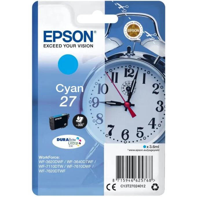 Epson 27 Cyan Blister - T2702 - NEW PACKAGING — image 1