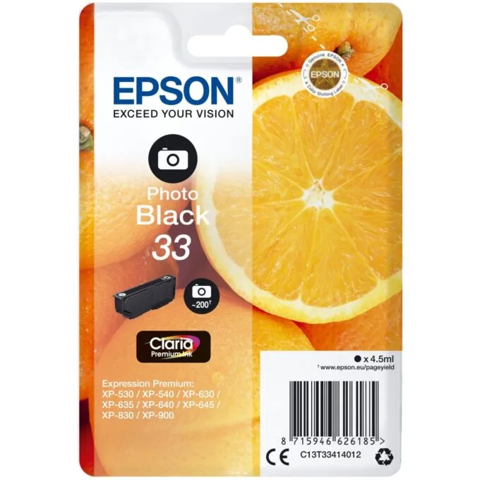 Epson - 33 - Photo Black NEW PACKAGING — image 1