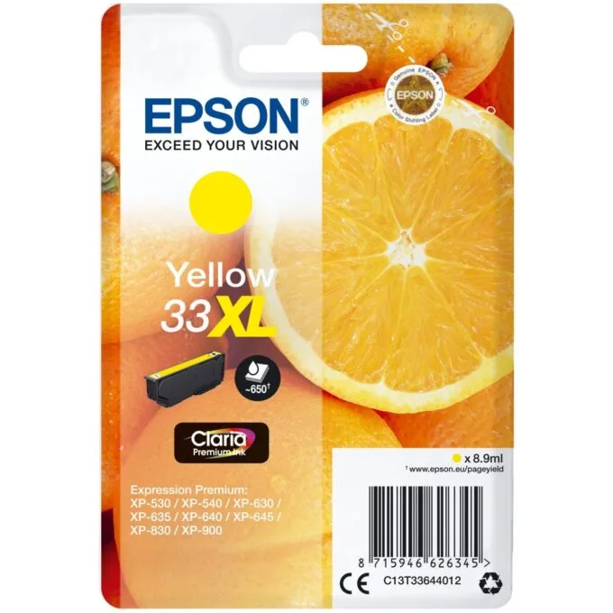 Epson - 33XL - Yellow New Packaging — image 1