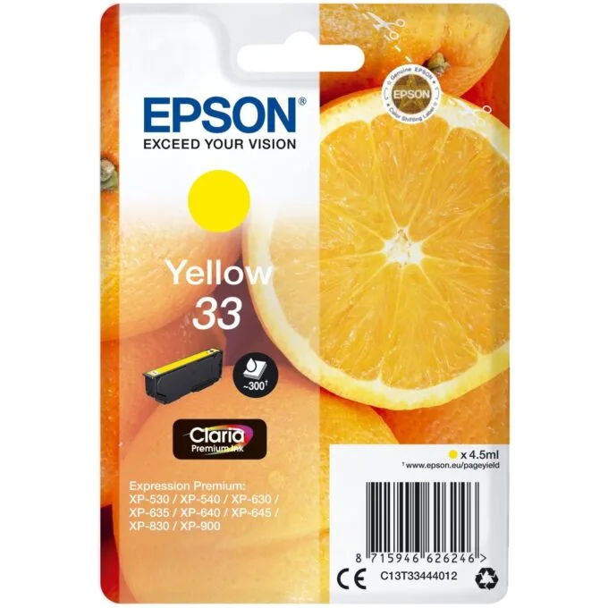 Epson - C13T33444012 - Yellow — image 1