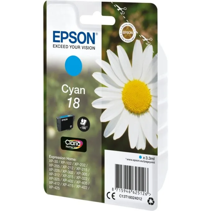 Epson Cyan - T18024012 - New Packaging — image 2