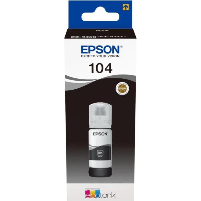 Epson Ink 104 EcoTank - C13T00P140 - Black up to 4,500 pages — image 1