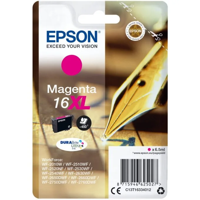 Epson Ink 16XL Magenta - C13T16314012 - up to 450 pages — image 1