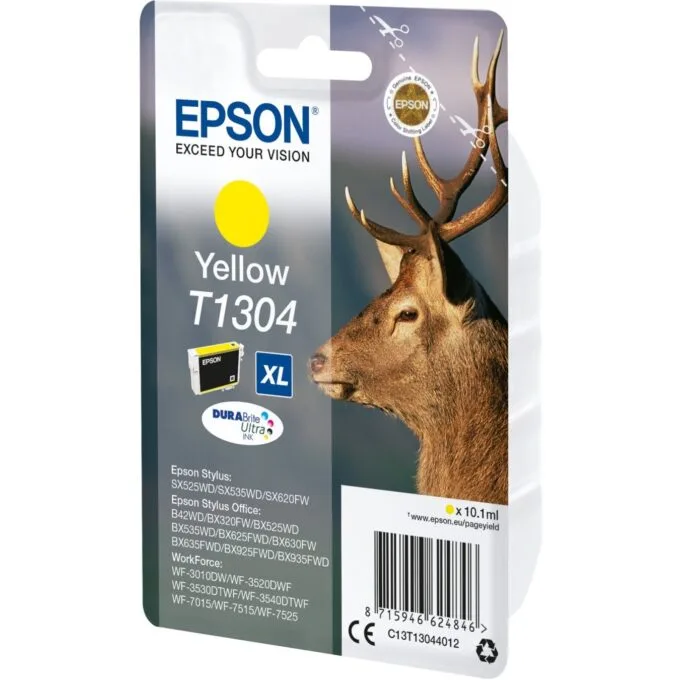 Epson Ink 1LB - T1304 - ink cartridge yellow extra high capacity 10.1ml 1-pack blister without alarm - DURABrite Ultra Ink — image 2