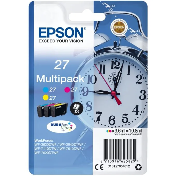 Epson Ink 27 - C13T27054012 - 3-pack (MCY) up to 300 pages — image 1