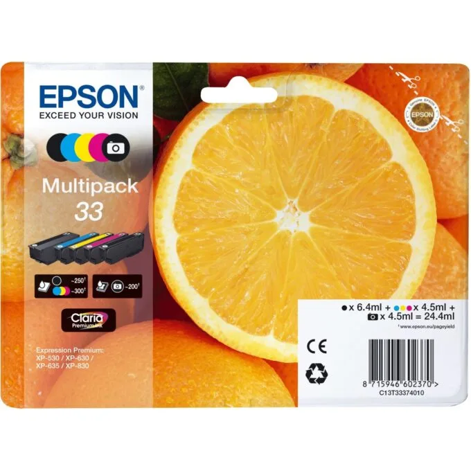 Epson Ink 33 5-pack - T3337 - Black + Color — image 1