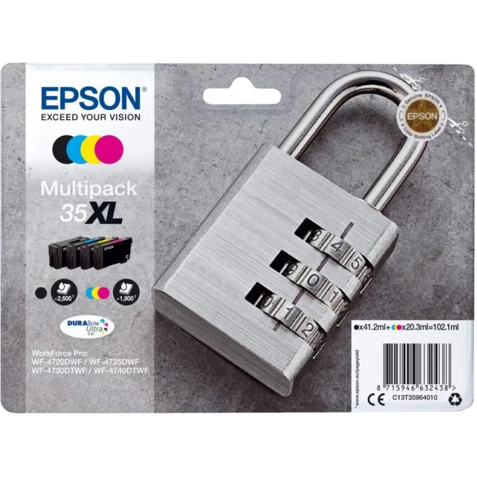 Epson Ink 35XL - C13T35964010 - 4-pack (BKMCY) up to 1,900 pages — image 1