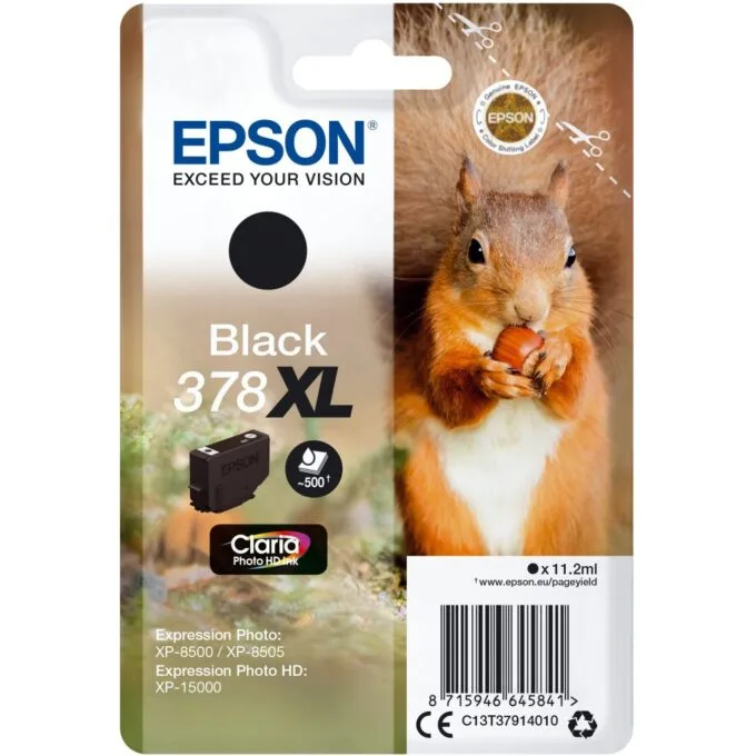 Epson Ink 378XL - C13T37914010 - Black up to 500 pages — image 1
