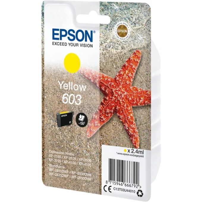 Epson Ink 603 - C13T03U44010 - Yellow, up to 130 pages — image 2