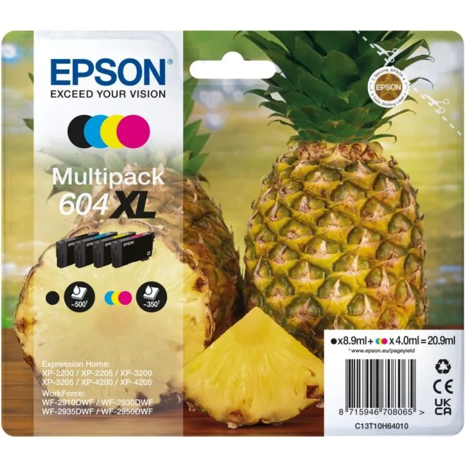 Epson Ink 604XL Multipack - C13T10H64010 - Multipack (BKMCY) up to 350 pages — image 1