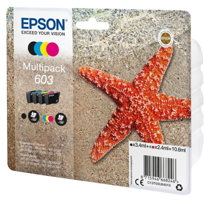 Epson Ink - C13T03U64010 - 4-pack (BKMCY) up to 130 pages — image 2