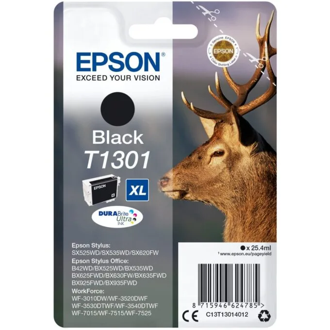 Epson Ink C13T13014012 - T1301 - Black, up to 945 pages — image 1
