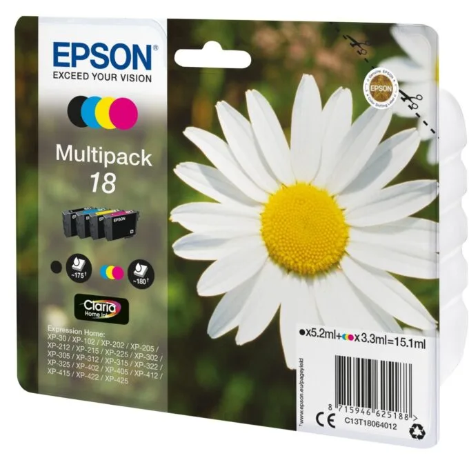 Epson Ink - C13T18064012 - 4-pack (BKMCY) up to 175 pages — image 2